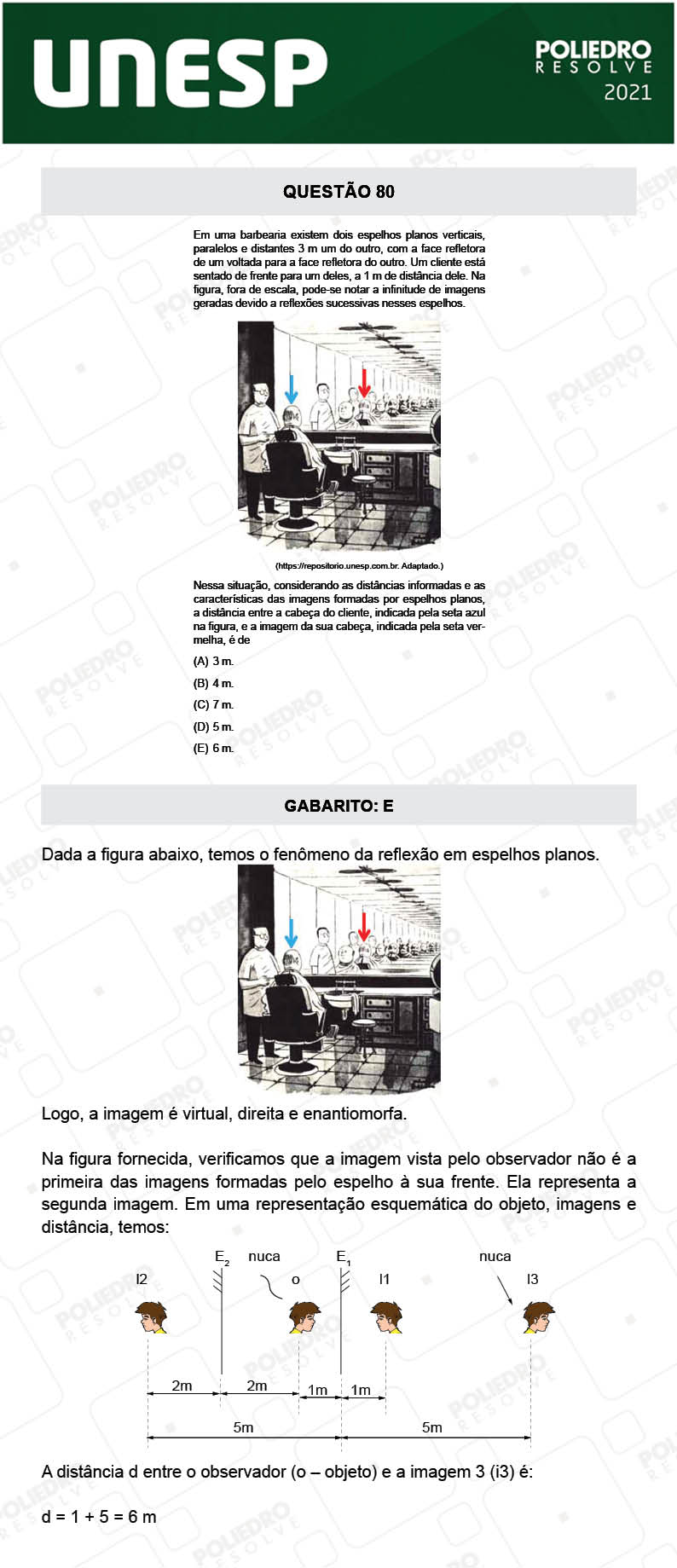 Questão 80 - 1ª Fase - 1º Dia - UNESP 2021