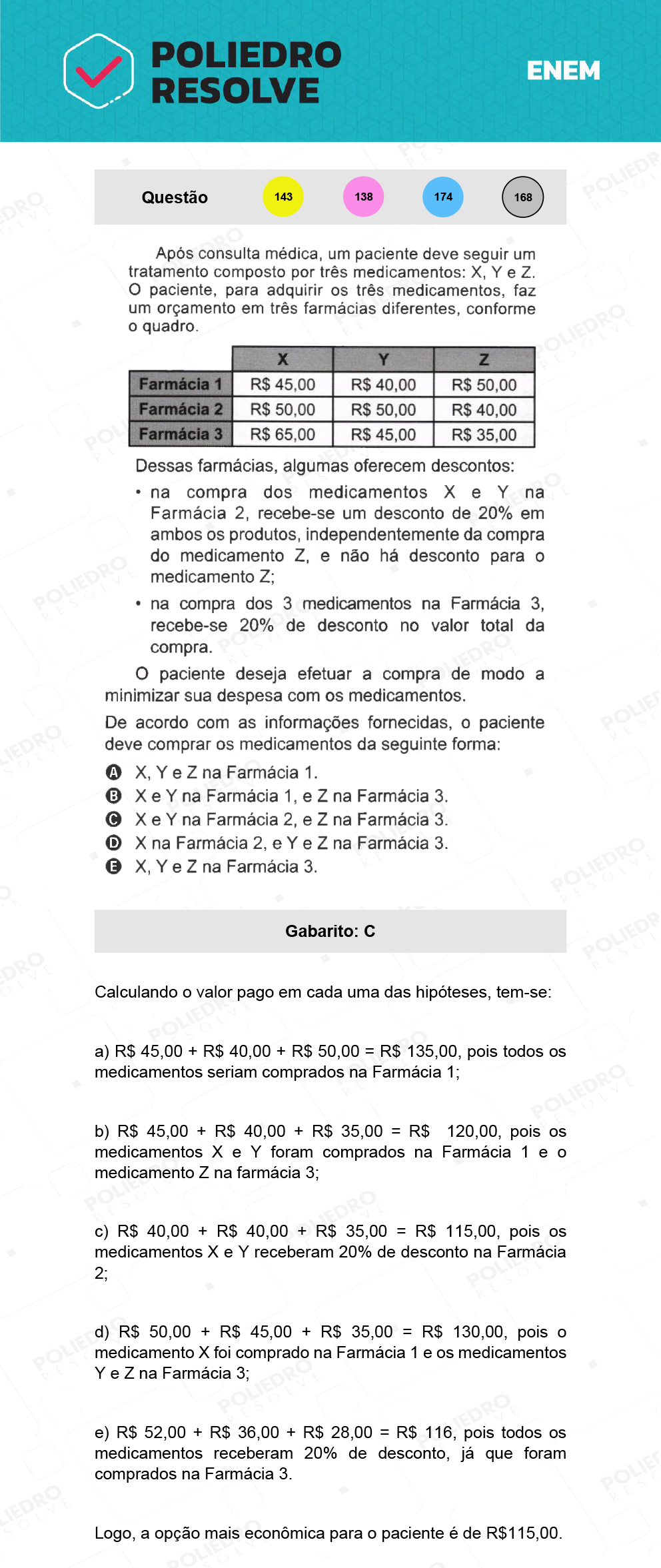 Questão 168 - 2º Dia - Prova Cinza - ENEM 2021