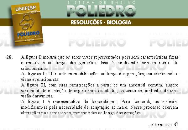 Questão 28 - Conhecimentos Gerais - UNIFESP 2008