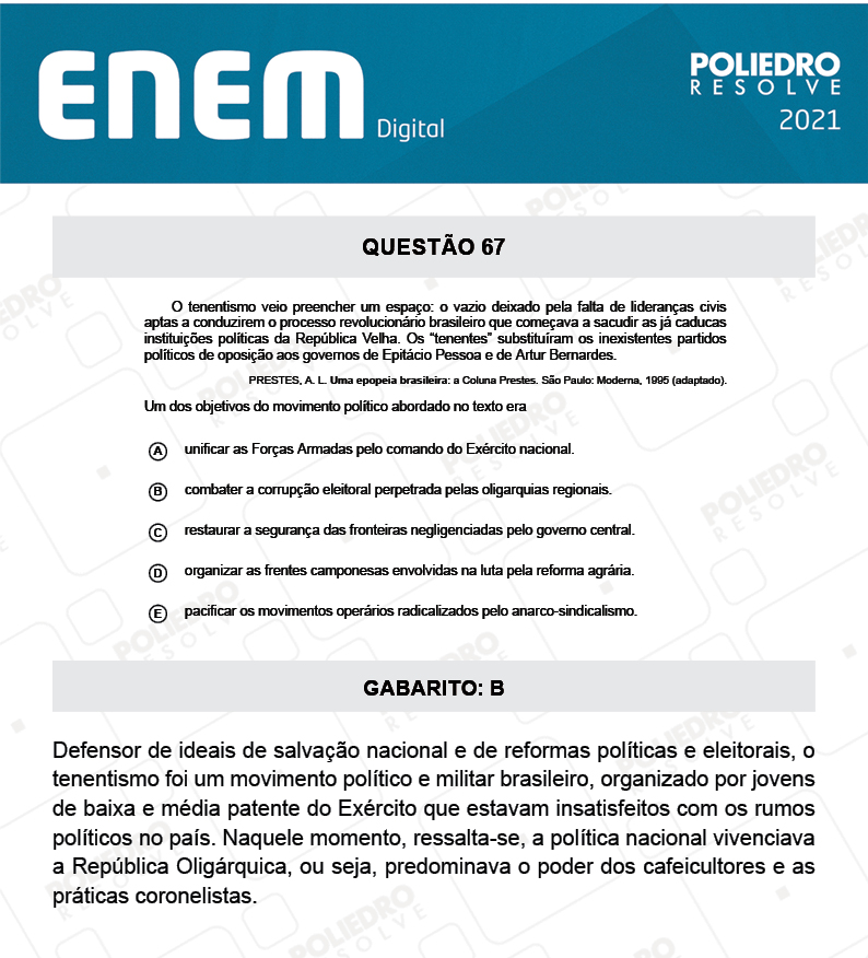 Questão 67 - 1º Dia - Prova Azul - Espanhol - ENEM DIGITAL 2020