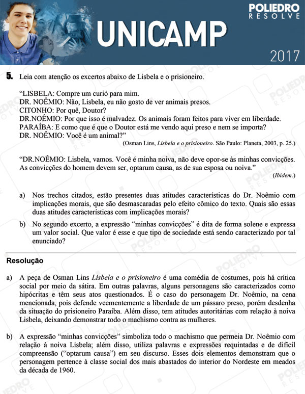 Dissertação 5 - 2ª Fase 1º DIA - UNICAMP 2017