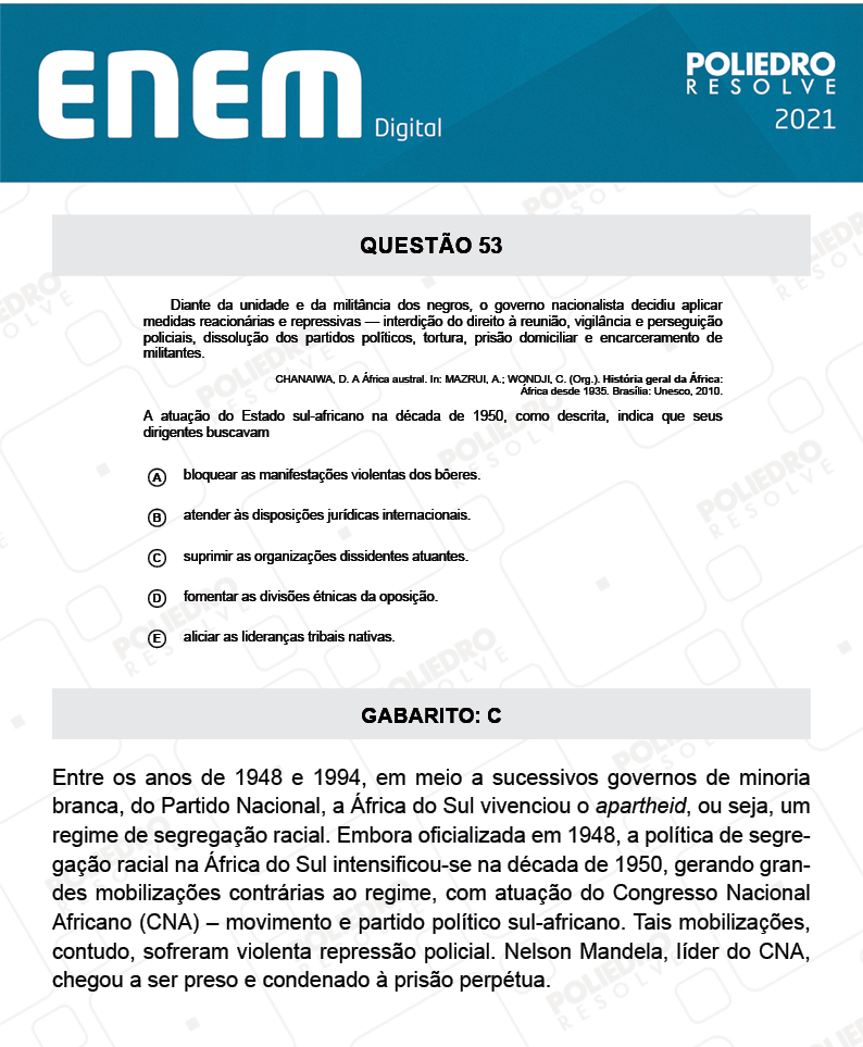 Questão 53 - 1º Dia - Prova Branca - Espanhol - ENEM DIGITAL 2020