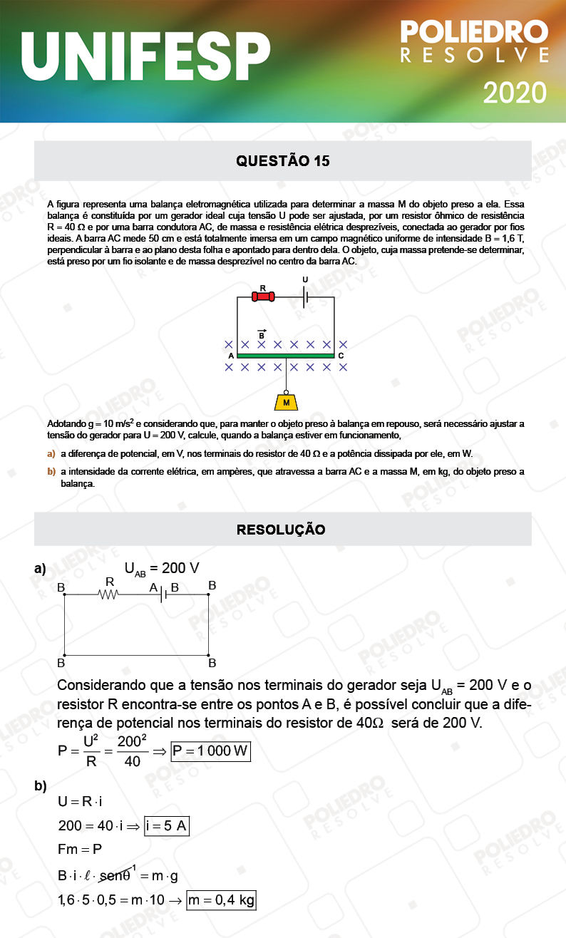 Dissertação 15 - Fase única - 2º Dia - UNIFESP 2020