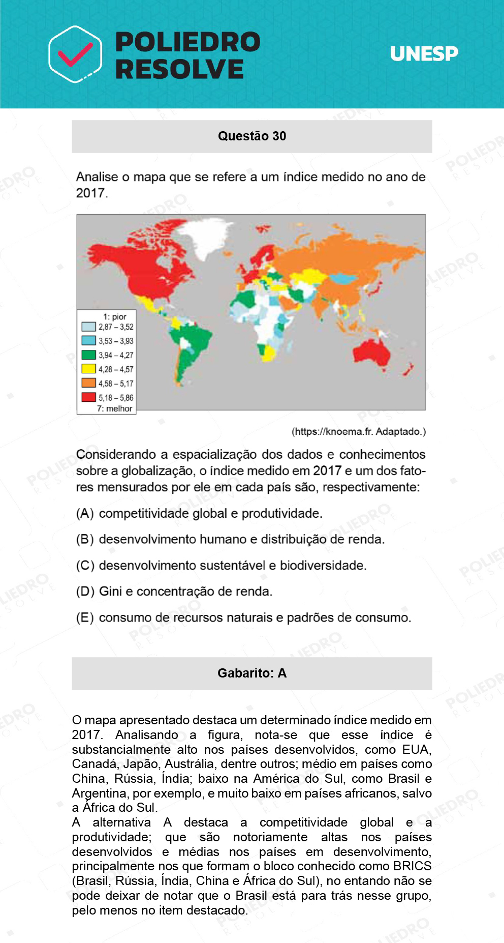 Questão 30 - 2ª Fase - UNESP 2022