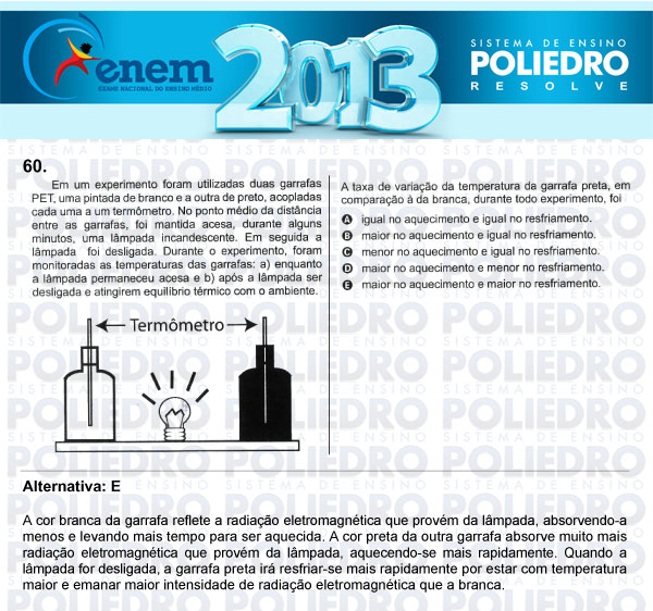 Questão 60 - Sábado (Prova Amarela) - ENEM 2013