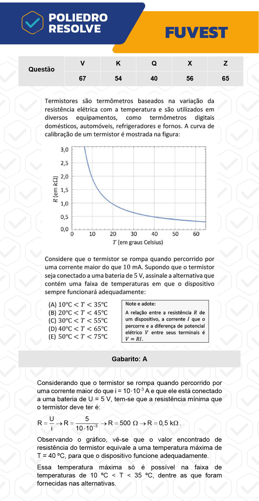 Questão 40 - 1ª Fase - Prova Q - FUVEST 2023