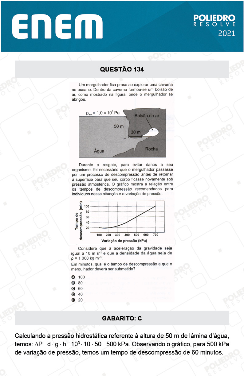 Questão 134 - 2º Dia - Prova Amarela - ENEM 2020