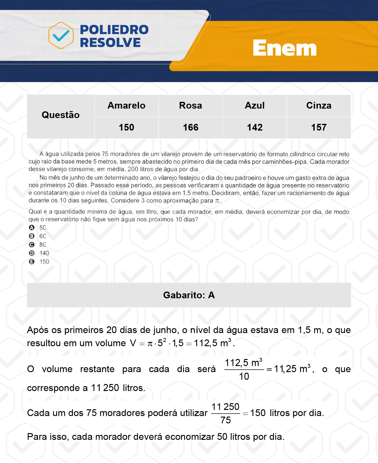 Questão 67 - Dia 2 - Prova Cinza - Enem 2023