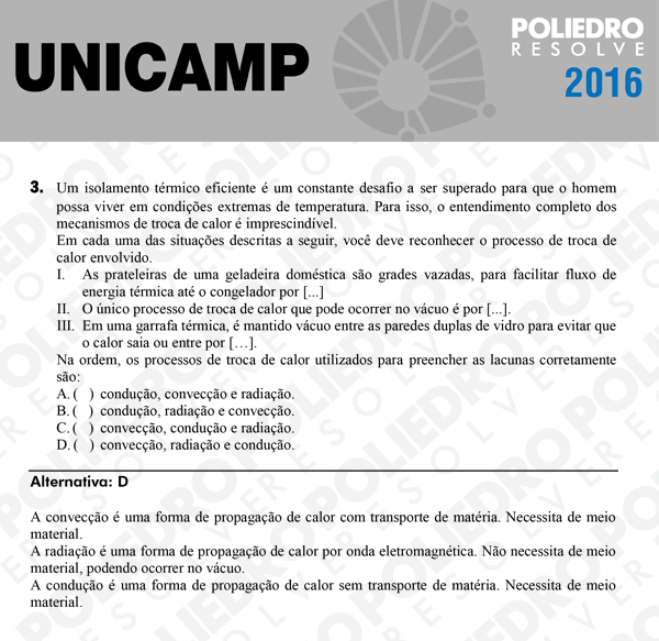 Questão 3 - 1ª Fase - UNICAMP 2016