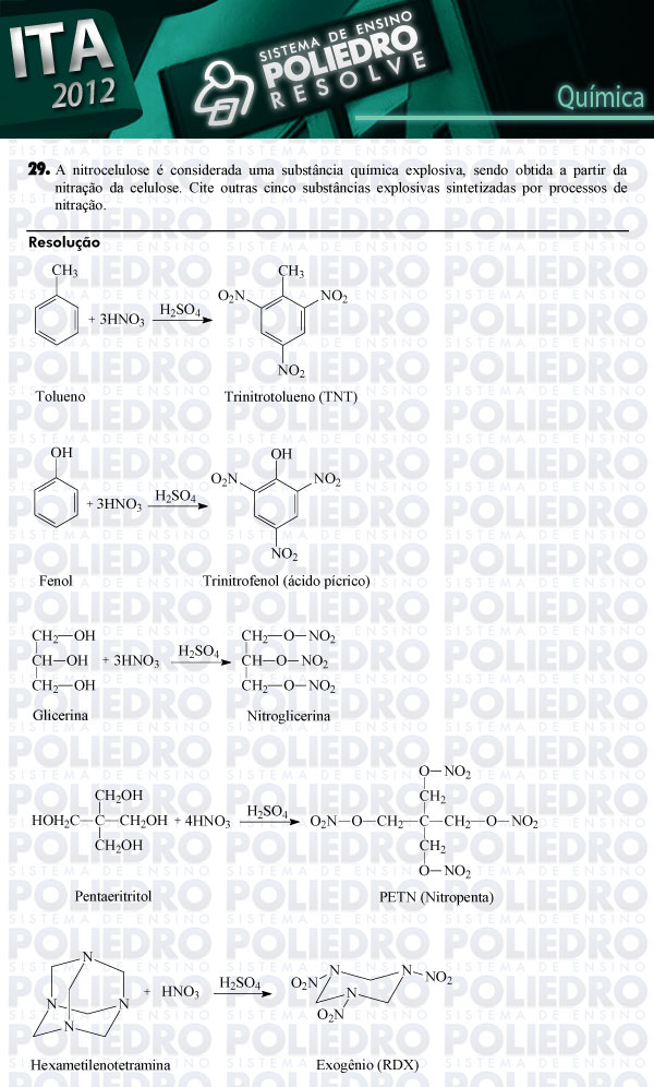 Dissertação 29 - Química - ITA 2012