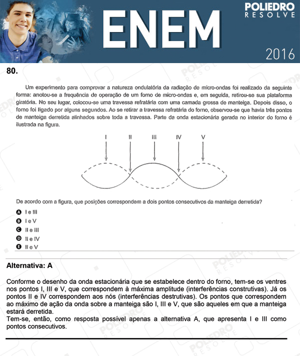 Questão 80 - 1º Dia (PROVA ROSA) - ENEM 2016