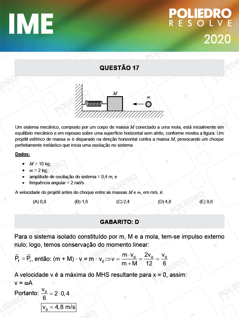 Questão 17 - 1ª Fase - IME 2020