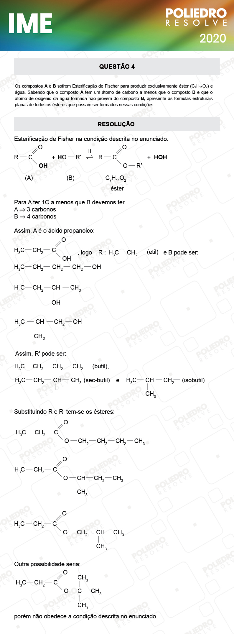 Dissertação 4 - 2ª Fase - Química - IME 2020