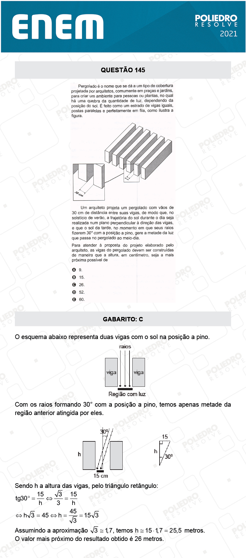 Questão 145 - 2º Dia - Prova Cinza - ENEM 2020