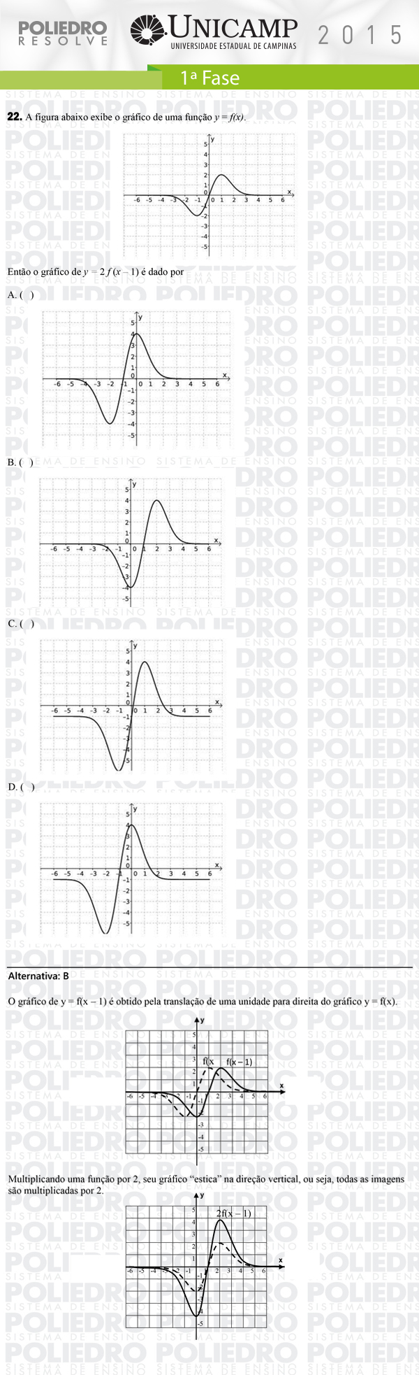 Questão 22 - 1ª Fase - UNICAMP 2015