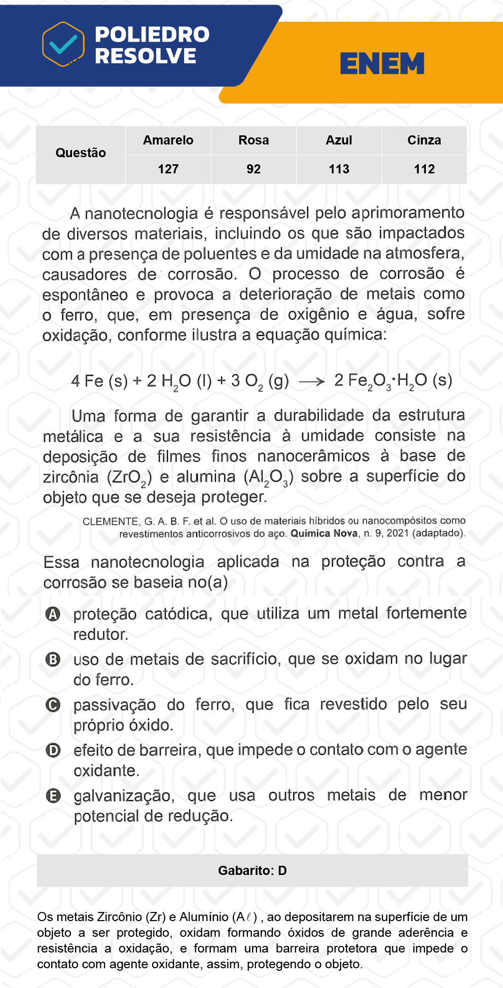 Questão 113 - 2º Dia - Prova Azul - ENEM 2022