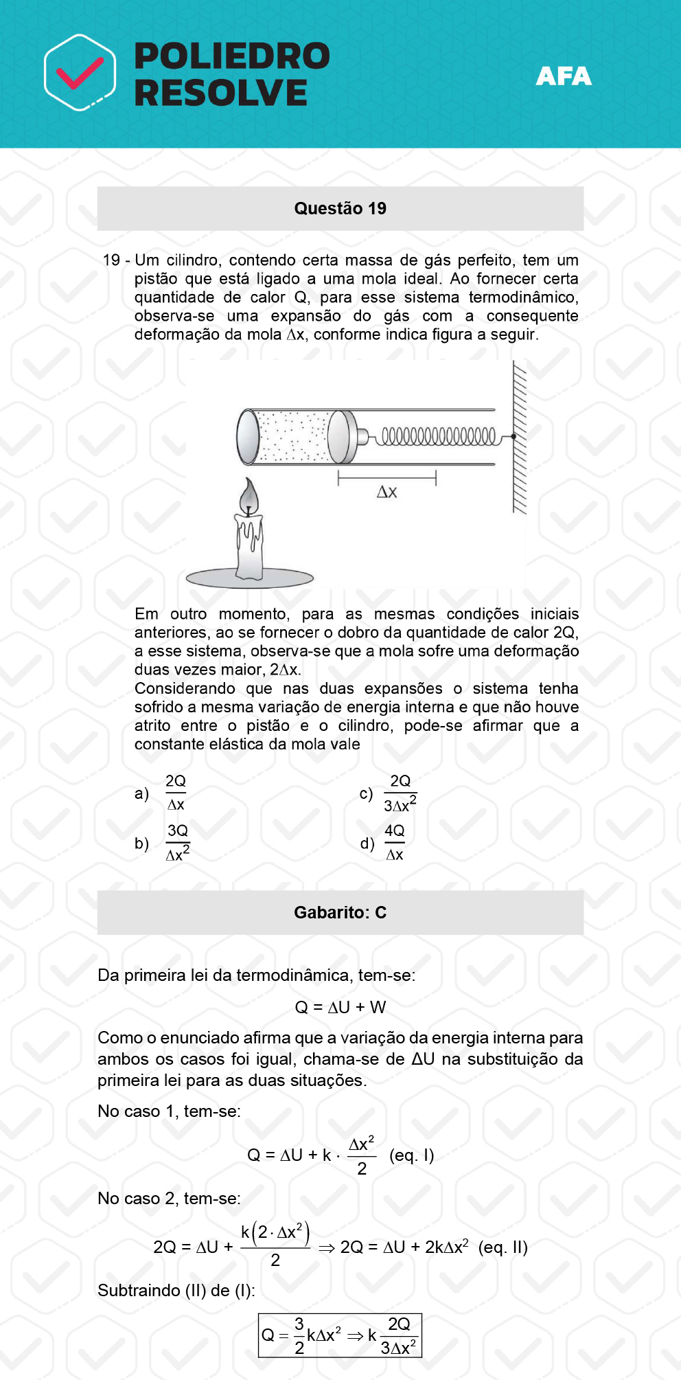 Questão 19 - Prova Modelo A - AFA 2023