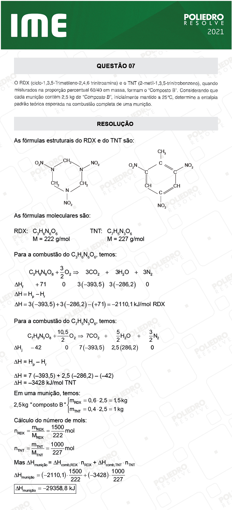 Dissertação 7 - 2ª Fase - Química - IME 2021