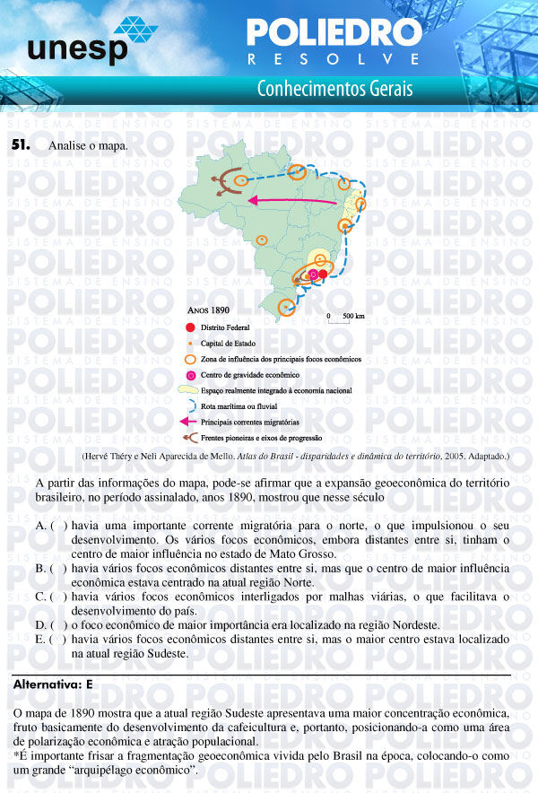 Questão 51 - 1ª Fase - UNESP 2011