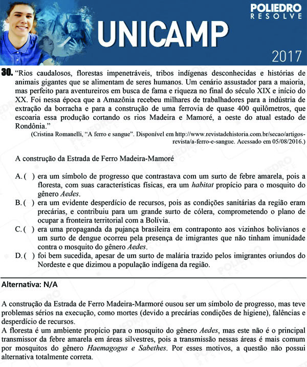 Texto 30 - 1ª Fase - UNICAMP 2017