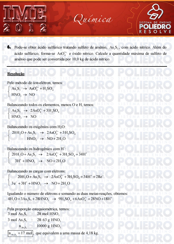 Dissertação 6 - Química - IME 2012