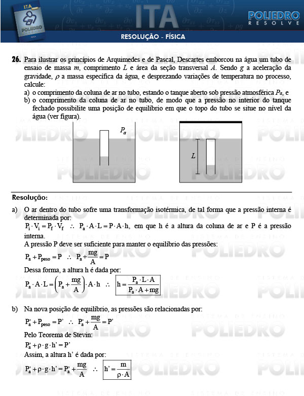 Dissertação 26 - Física - ITA 2009