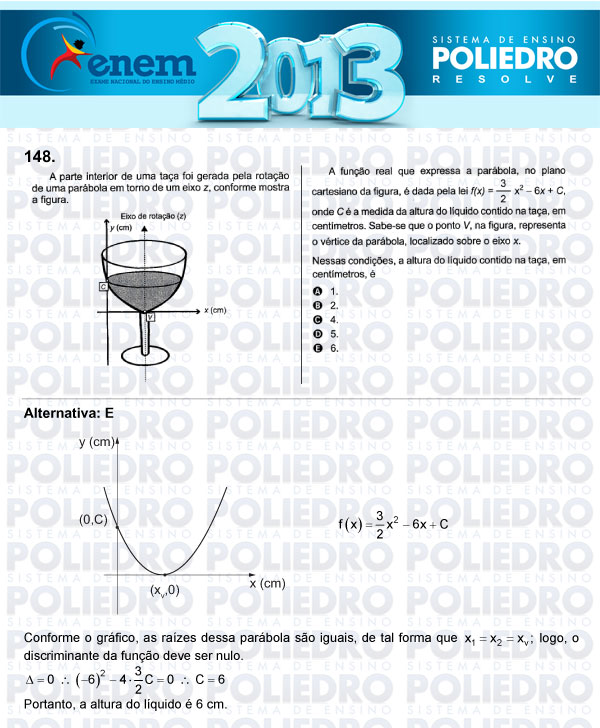 Questão 148 - Domingo (Prova Cinza) - ENEM 2013