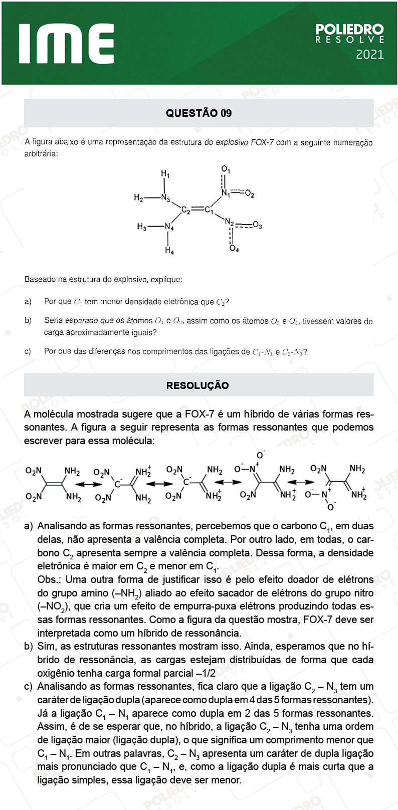 Dissertação 9 - 2ª Fase - Química - IME 2021