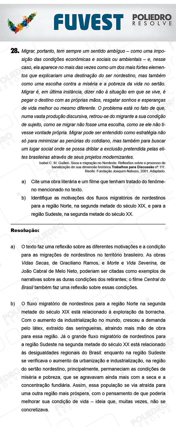 Dissertação 4 - 2ª Fase - 3º Dia - FUVEST 2018