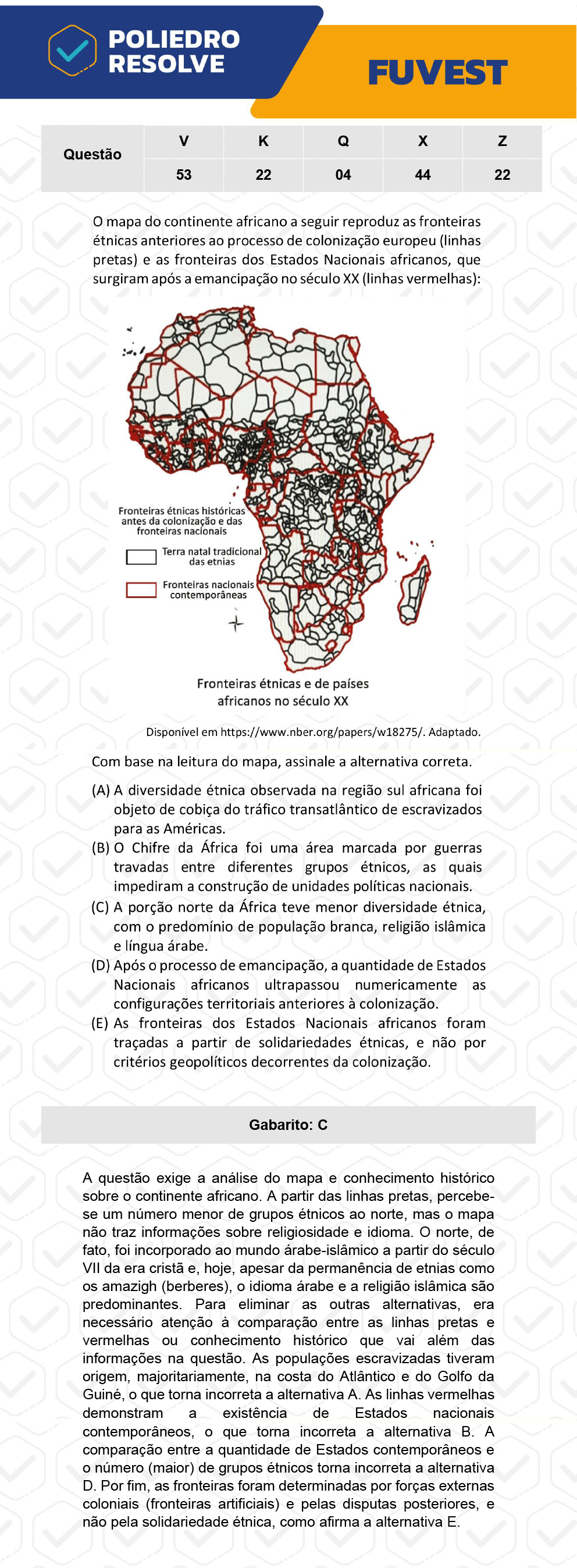 Questão 22 - 1ª Fase - Prova K - FUVEST 2023