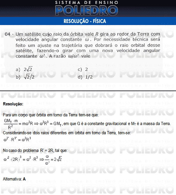 Questão 4 - Física e Português - AFA 2010