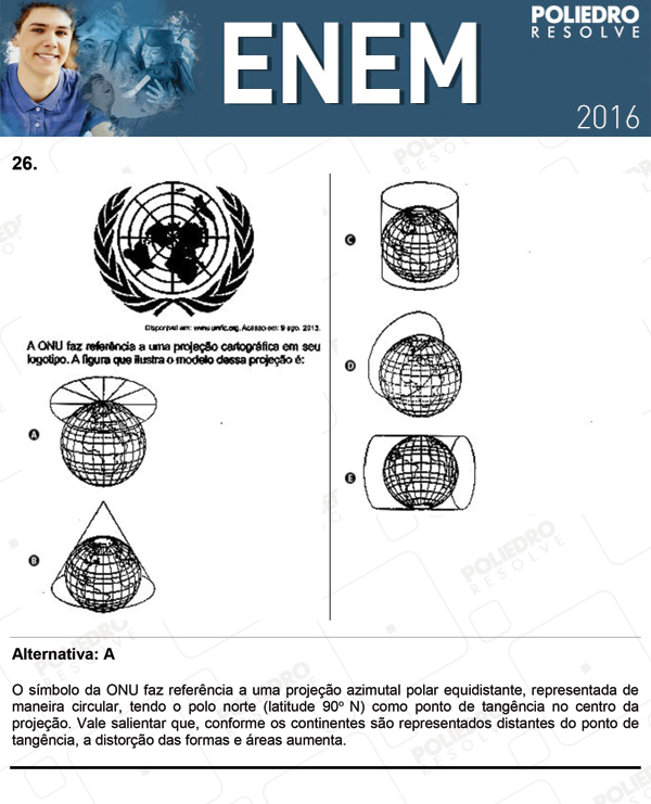 Questão 26 - 1º Dia (PROVA ROSA) - ENEM 2016