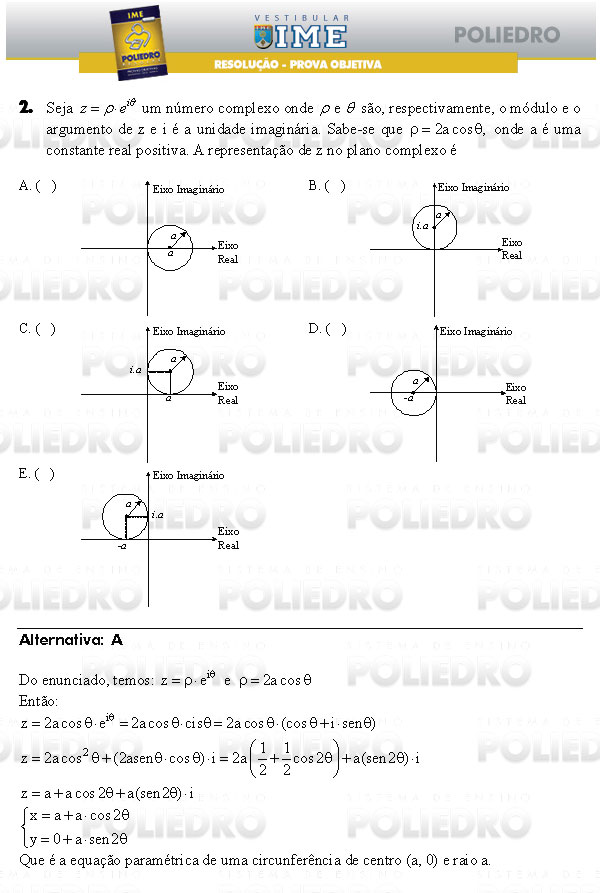 Questão 2 - Objetiva - IME 2009