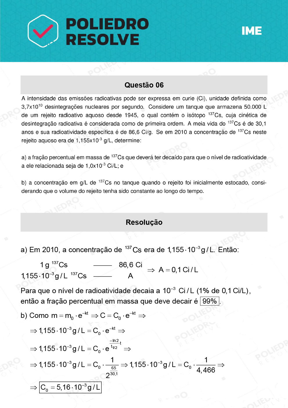 Dissertação 6 - 2ª Fase - Química - IME 2022