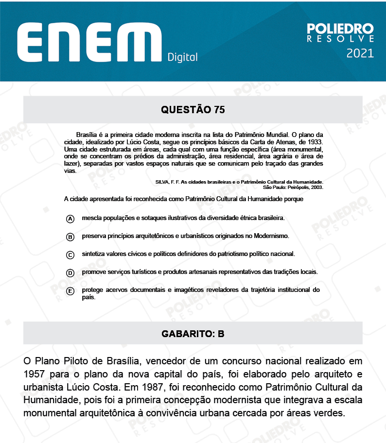 Questão 75 - 1º Dia - Prova Branca - Espanhol - ENEM DIGITAL 2020