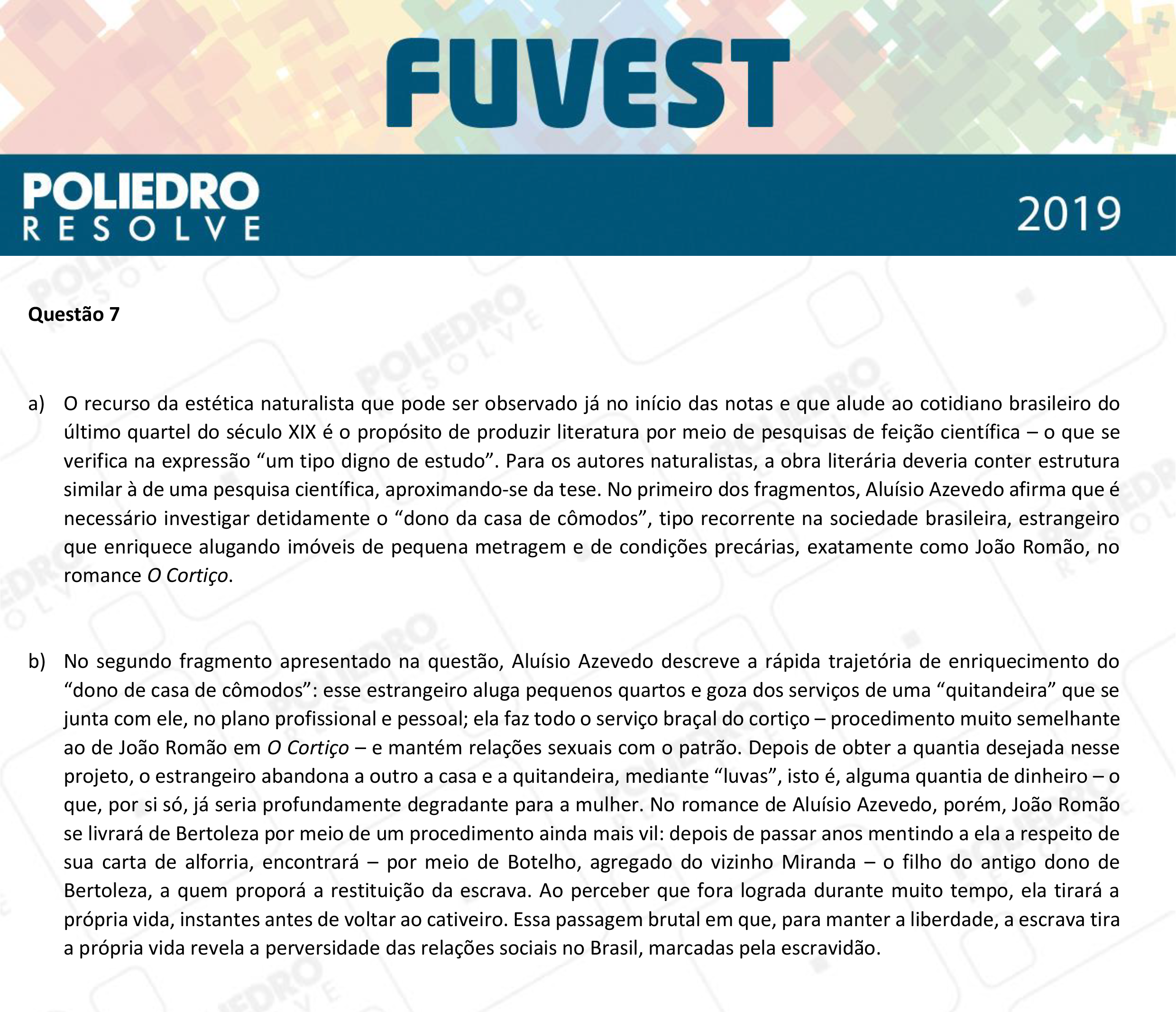 Dissertação 7 - 2ª Fase - 1º Dia - FUVEST 2019