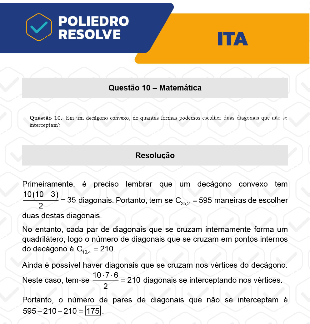 Dissertação 10 - 2ª Fase - 1º Dia - ITA 2023