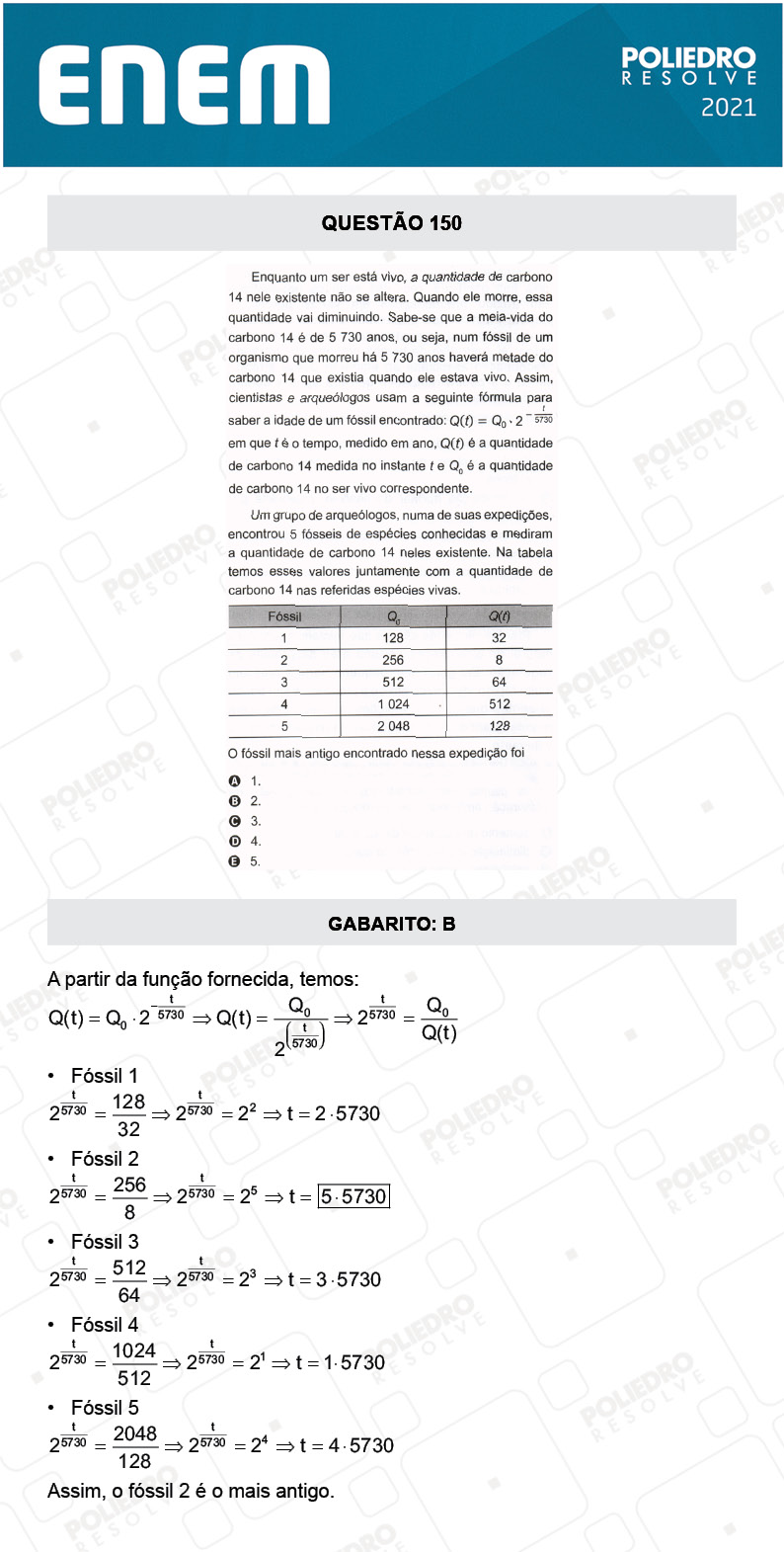 Questão 150 - 2º Dia - Prova Azul - ENEM 2020