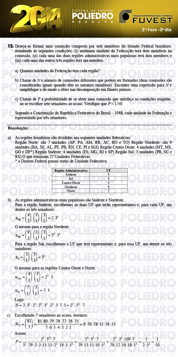 Dissertação 12 - 2ª Fase 2º Dia - FUVEST 2014