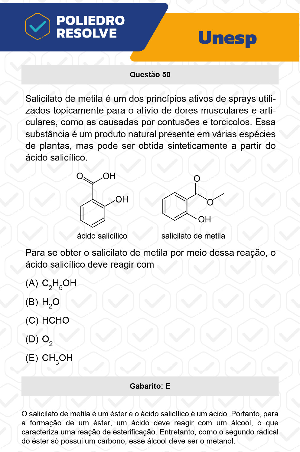 Questão 50 - 2ª Fase - UNESP 2023