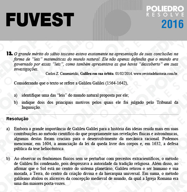 Dissertação 13 - 2ª Fase - 2º Dia - FUVEST 2016