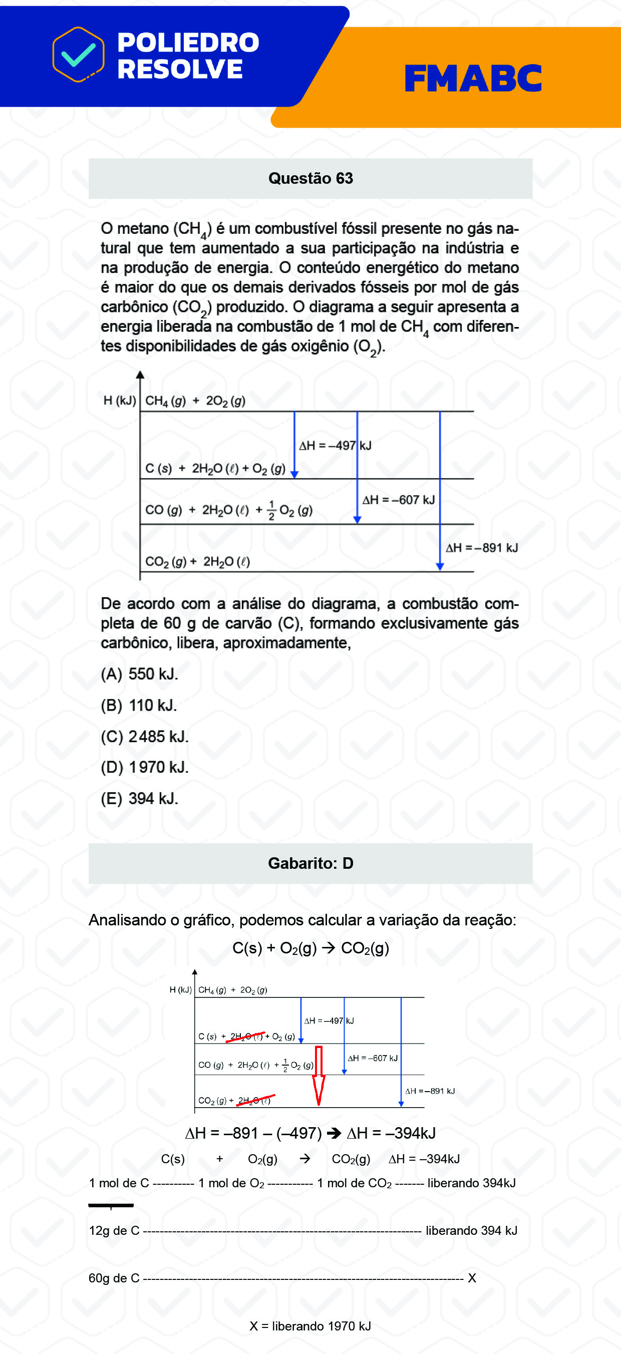 Questão 63 - Fase única - FMABC 2023