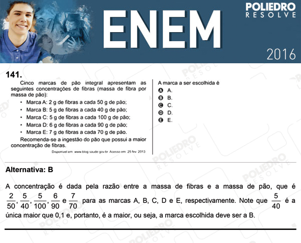 Questão 141 - 2º dia (PROVA CINZA) - ENEM 2016