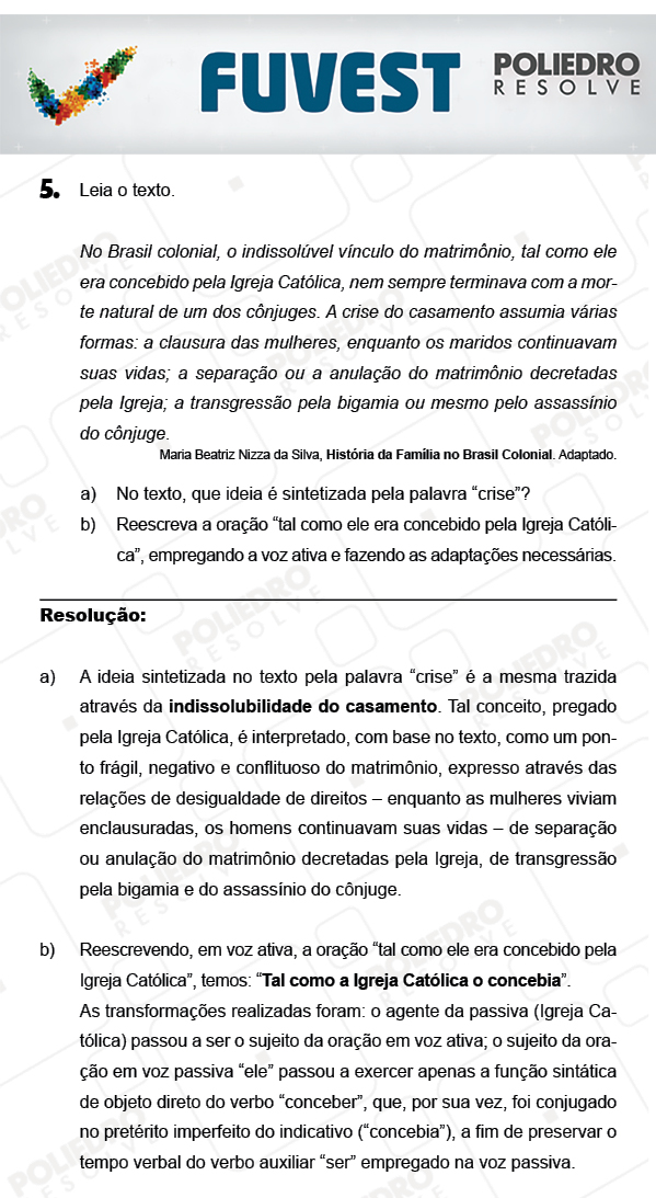 Dissertação 5 - 2ª Fase - 1º Dia - FUVEST 2018