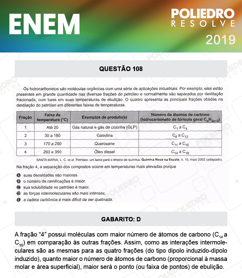 Questão 108 - 2º DIA - PROVA AMARELA - ENEM 2019