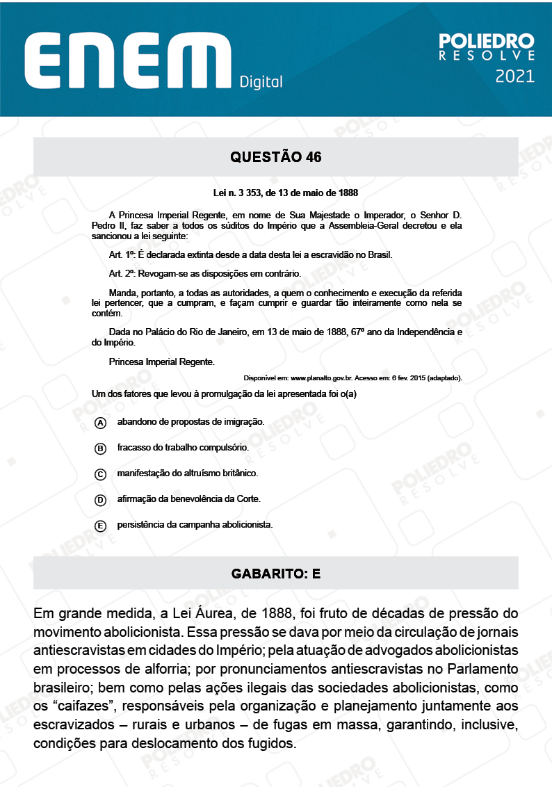 Questão 46 - 1º Dia - Prova Azul - Espanhol - ENEM DIGITAL 2020