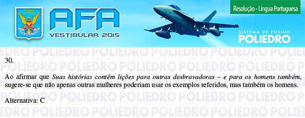 Questão 30 - Prova Modelo B - AFA 2015