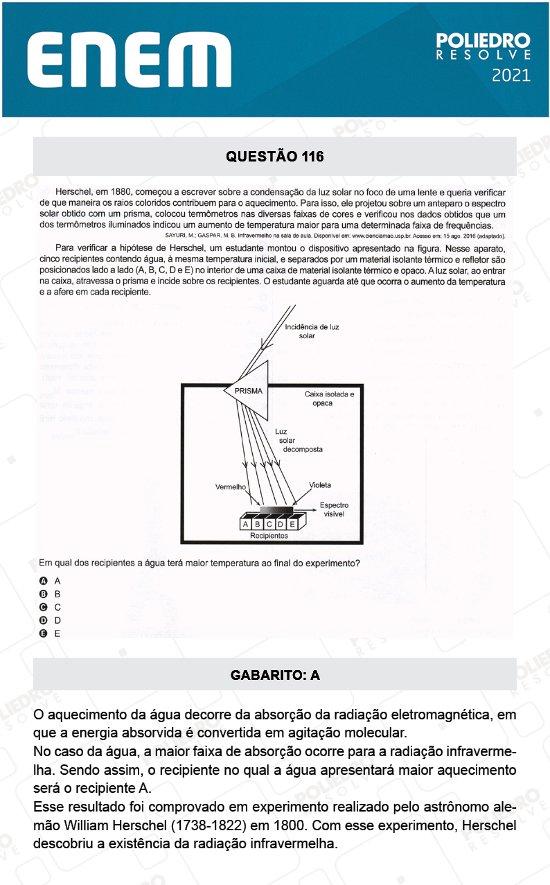 Questão 116 - 2º Dia - Prova Cinza - ENEM 2020