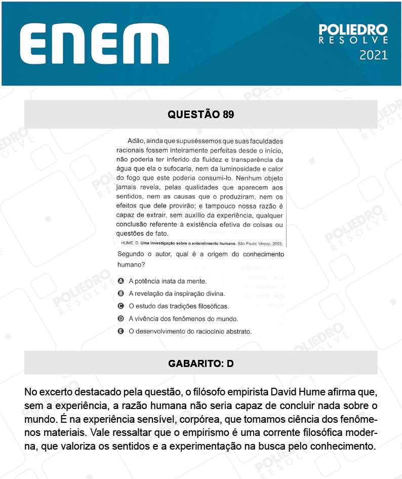 Questão 89 - 1º DIA - Prova Azul - ENEM 2020