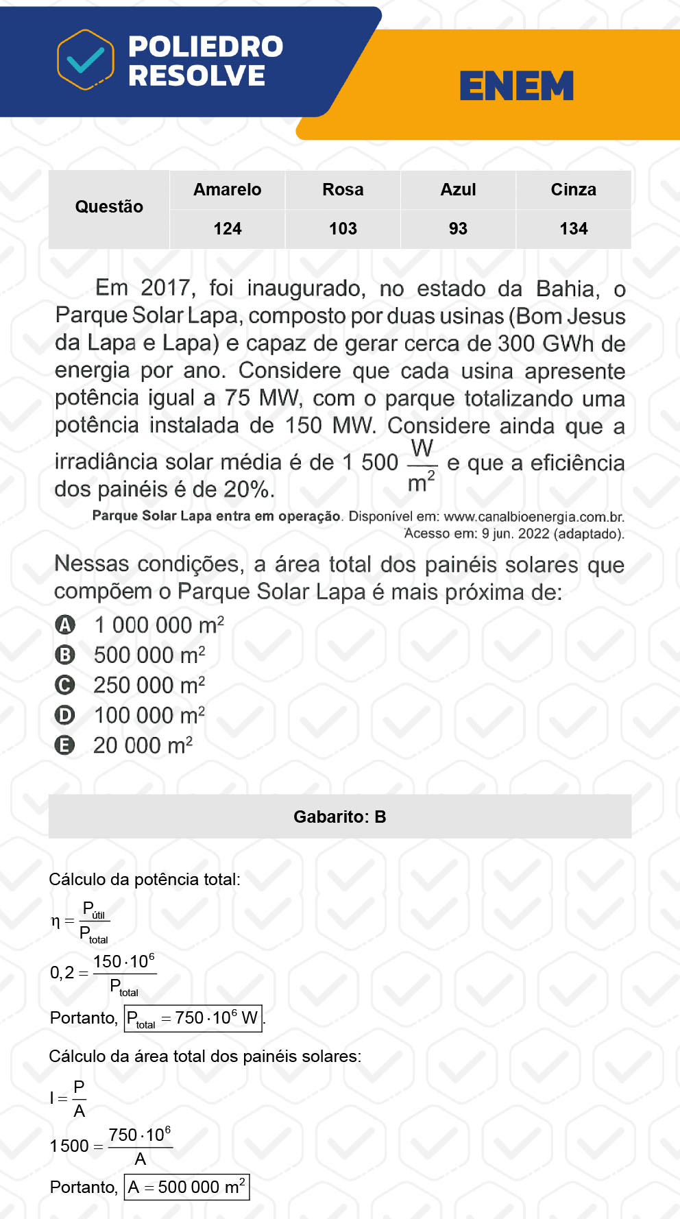 Questão 134 - 2º Dia - Prova Cinza - ENEM 2022